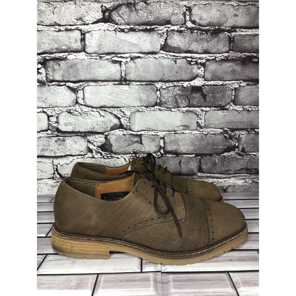 Sacha London Brown Leather Cap Toe Lace Up Casual Oxfords Men’s Sz 10M US/43EU